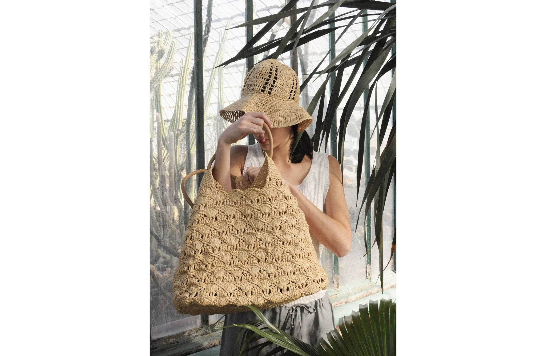 Petit sac shop raphia